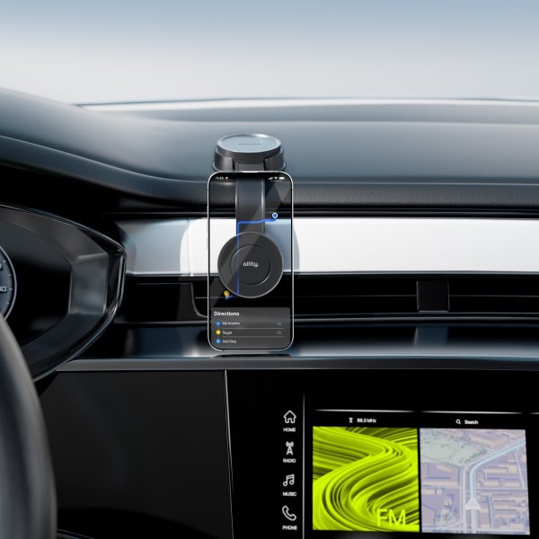 Allity Mobiltelefonholder, Magnetisk, sort - 200MS
