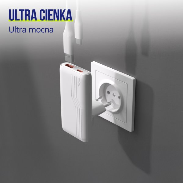 Allity Oplader, 1x USB-C, 1x USB-A, 65W - Hvid