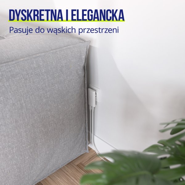 Allity Oplader, 1x USB-C, 1x USB-A, 65W - Hvid