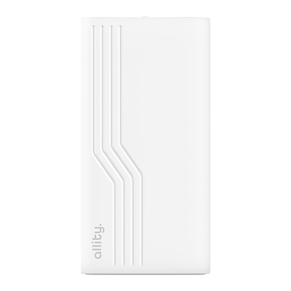 Allity Oplader, 1x USB-C, 1x USB-A, 65W - Hvid