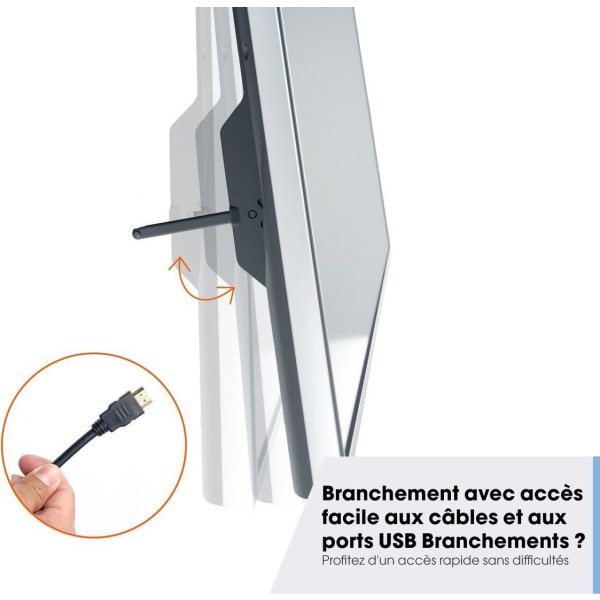 Vogel's TV-vægbeslag, sort - TVM 3295