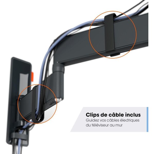 Vogel*s TV-vægbeslag, sort - full motion