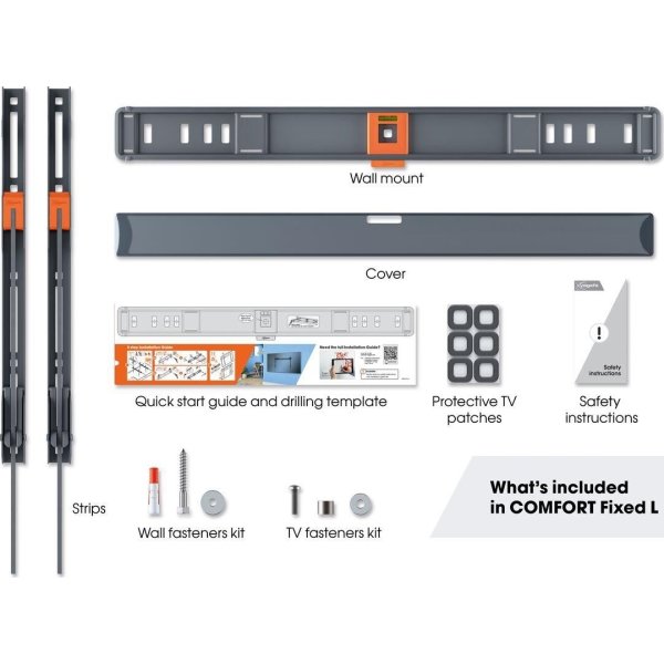 Vogel's TV-vægbeslag, sort - TVM 3605