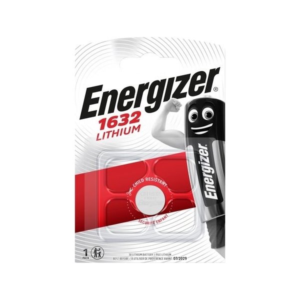 Energizer Lithium CR1632 knapcelle batteri, 1 stk.