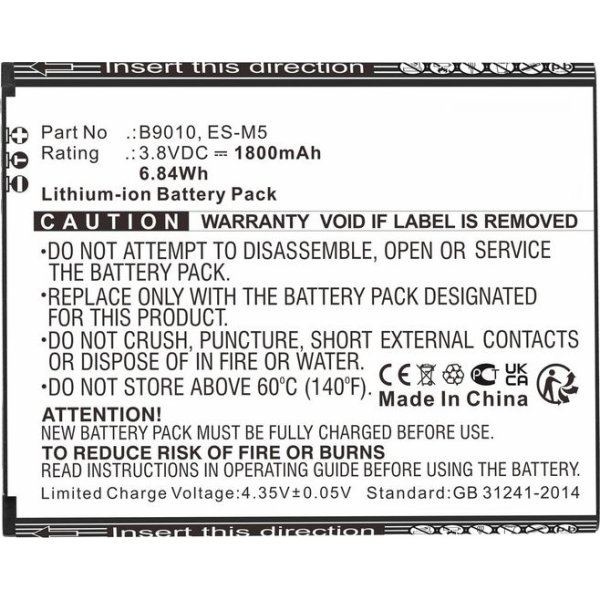 CoreParts Batteri til D-Link Mobile, 6,84Wh Li-ion