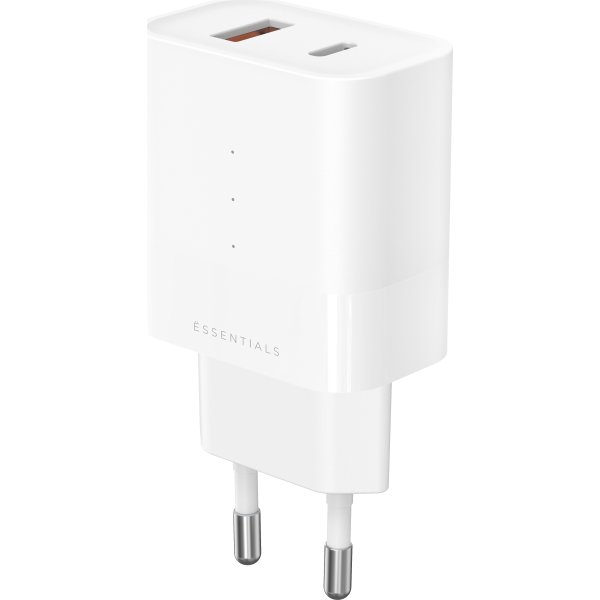 UPSTRÖM Ëssentials 30W USB-A & USB-C Oplader, hvid