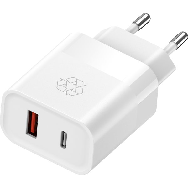 UPSTRÖM Ëssentials 30W USB-A & USB-C Oplader, hvid