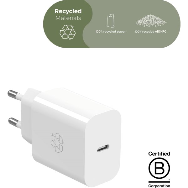 UPSTRÖM Ëssentials 40W USB-C Oplader, hvid