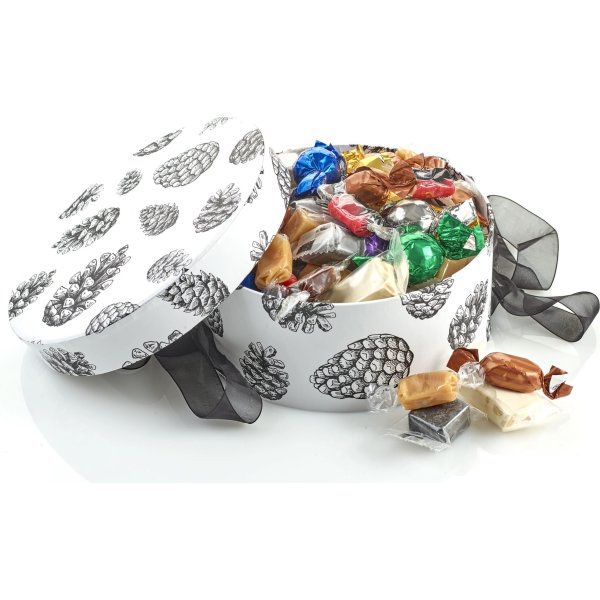 Hatteæske med julemix, 600 g