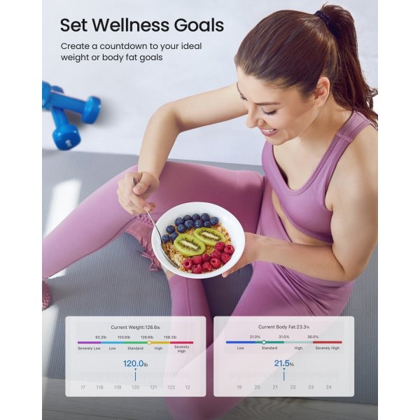 RENPHO Elis 1C Smart Body vægt, hvid