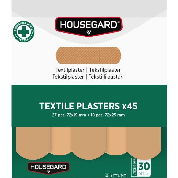 Housegard Tekstilplastre (2x45 stk)