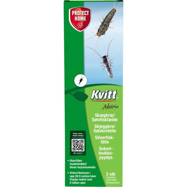 Kvitt Natria Sølvfisk- og skægkræfælde, 2 stk.