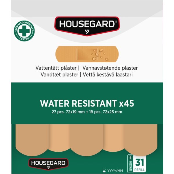 Housegard Vandafvisende plastre, (2x45 stk)