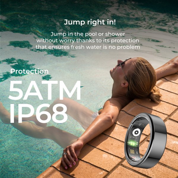 KSIX SMARTRING Black Size Small (59,0)