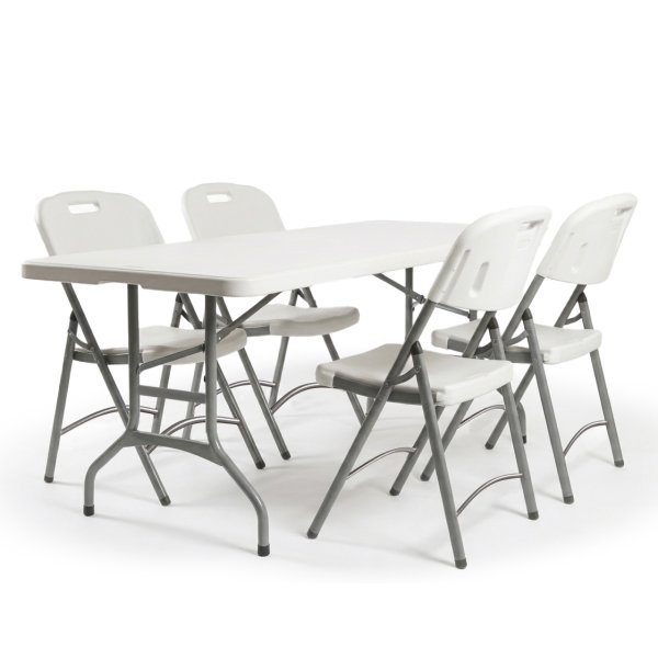 Park sæt til 4 pers. , 1 klapbord + 4 klapstole