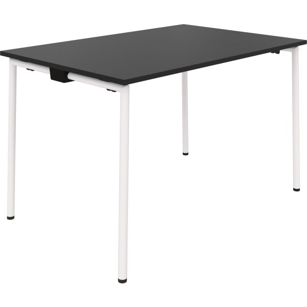 EasyFix Kantinebord 140x80 cm, Antracit/Hvid
