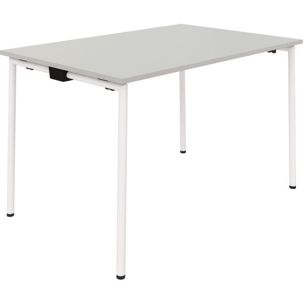 EasyFix Kantinebord 140x80 cm, Grå/Hvid