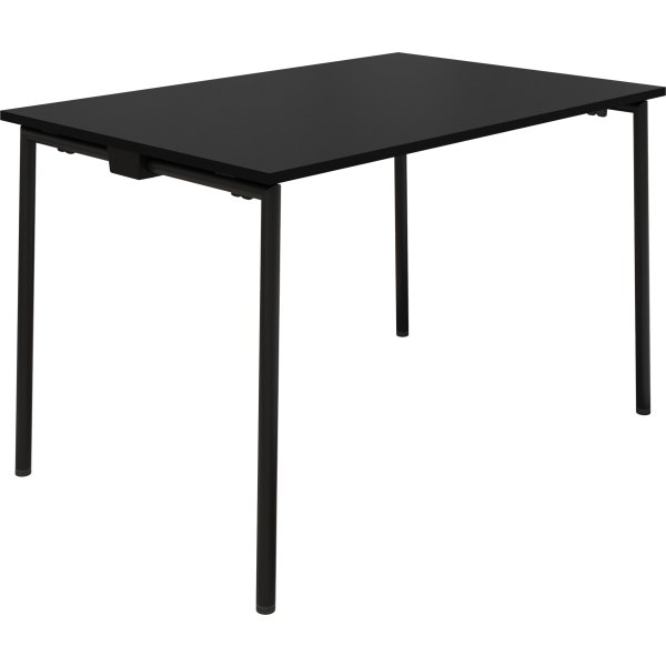 EasyFix Kantinebord 160x80 cm, Sort decor/Sort