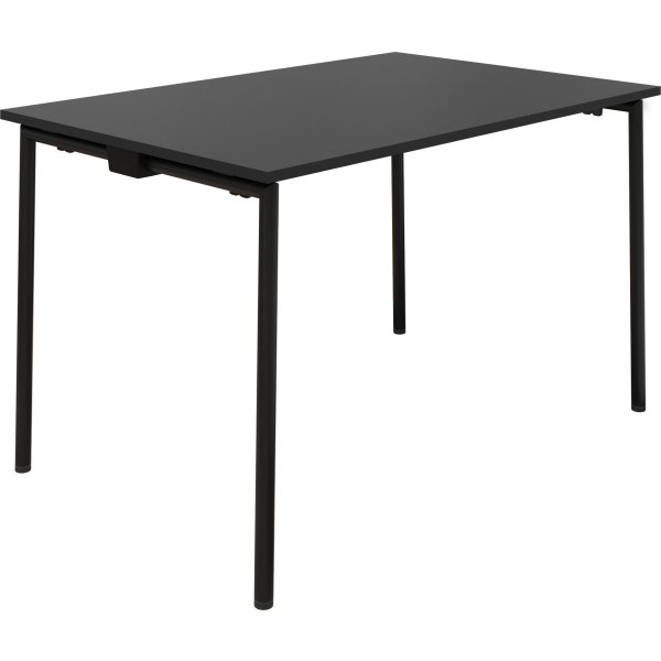 EasyFix Kantinebord 180x90 cm, Antracit decor/Sort