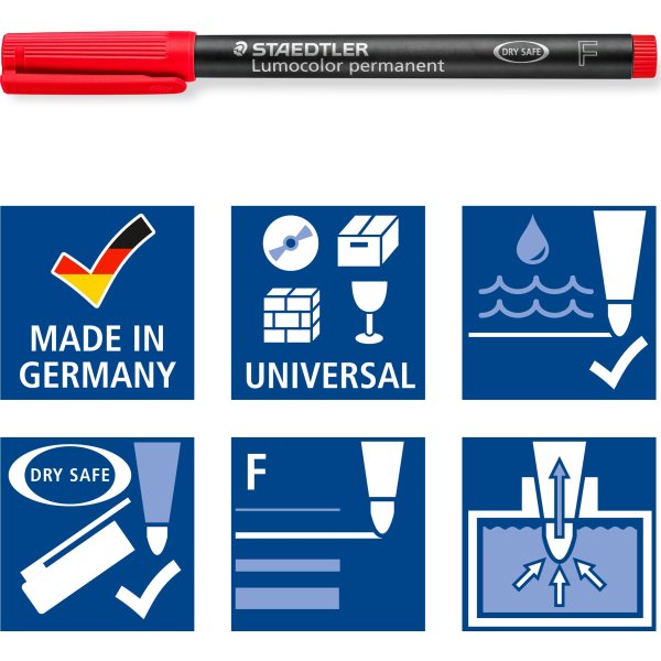 Staedtler 318 Permanent Marker | Gul