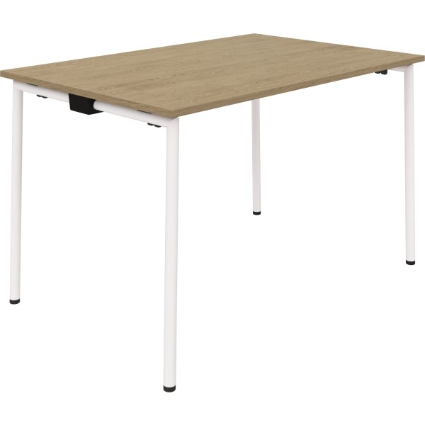 EasyFix Kantinebord 180x90 cm, Eg decor/Hvid