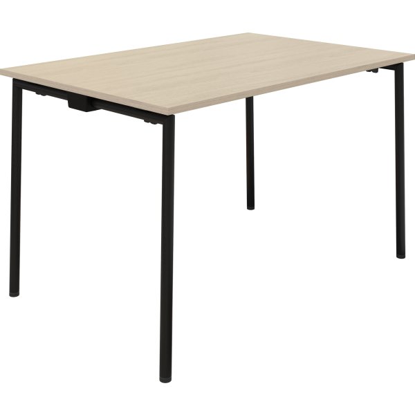 EasyFix Kantinebord 180x90 cm, Birk/Sort