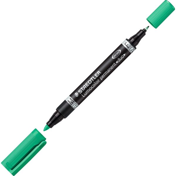 Staedtler 348 Duo Permanent Marker | Grøn
