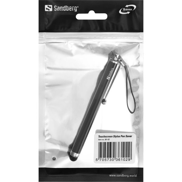 Sandberg Touchscreen Stylus Saver Pen, sort