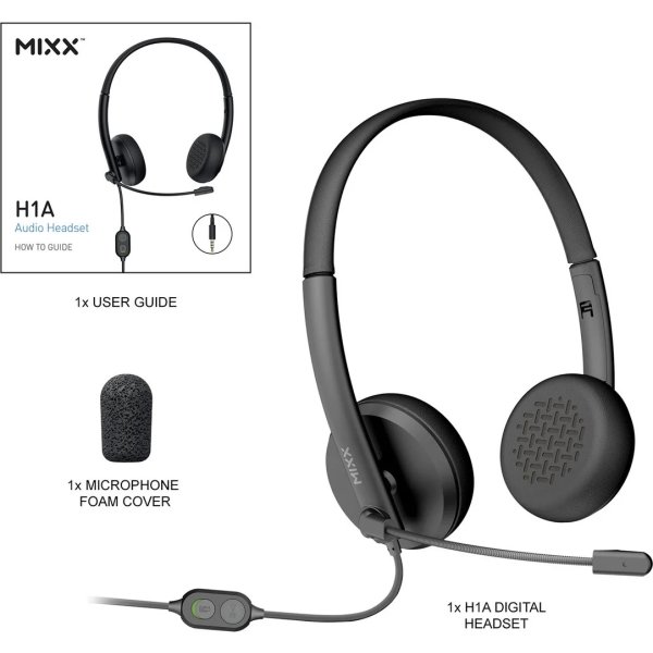 Mixx Headset Stereo/Mono H1a Kablet 3.5mm