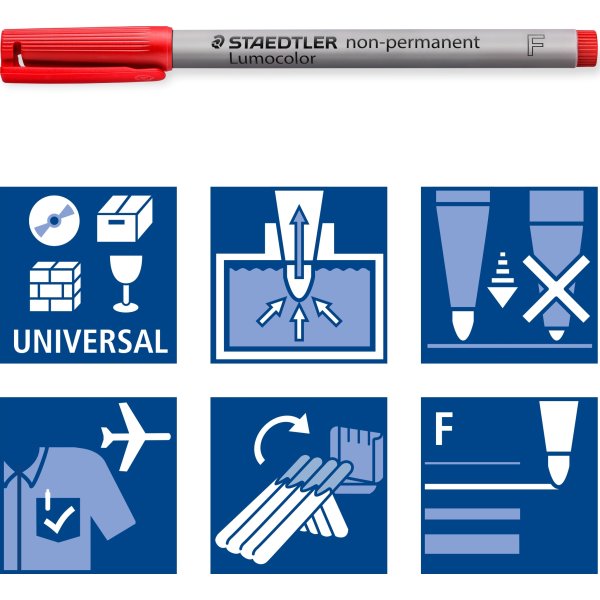 Staedtler 316 Non-permanent Marker | Blå