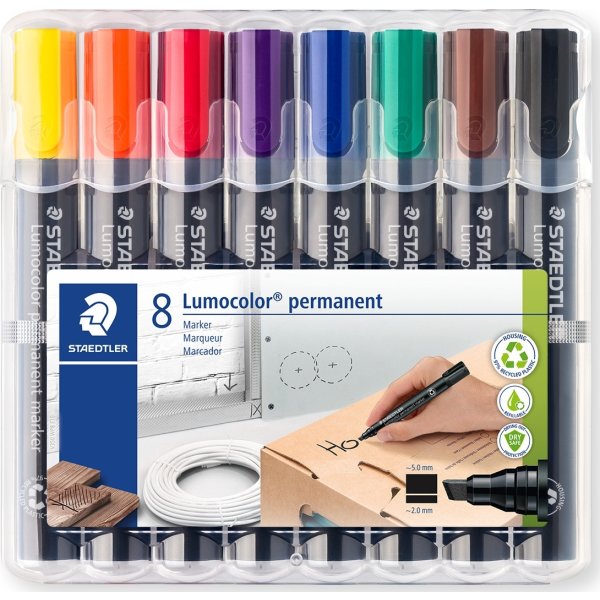 Staedtler 350 Permanent Marker | 8 farver