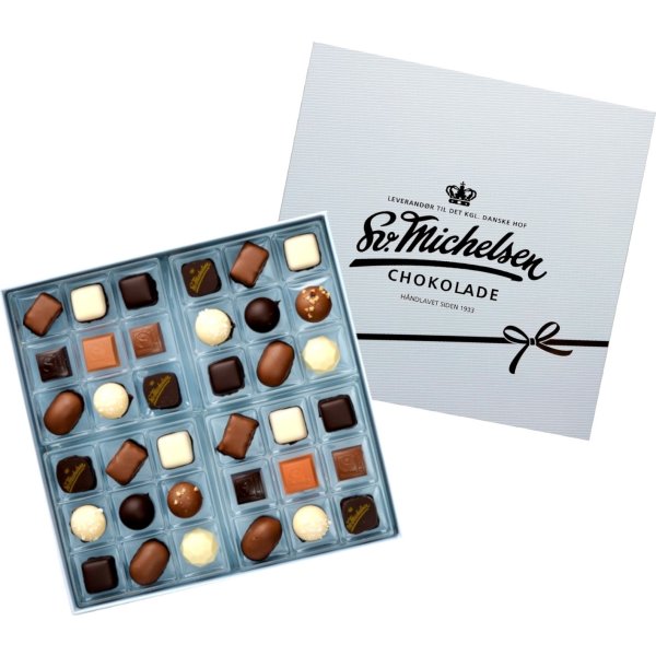 Sv. Michelsen Kroneæsken 36 stk Fyldt Chokolade