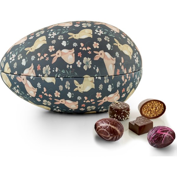 Bunnies Garden Metalæg luksuschokolade & æg, 250 g