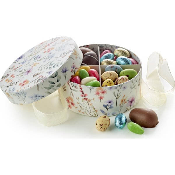 Familieæske med påskeæg og mandler, 400 g