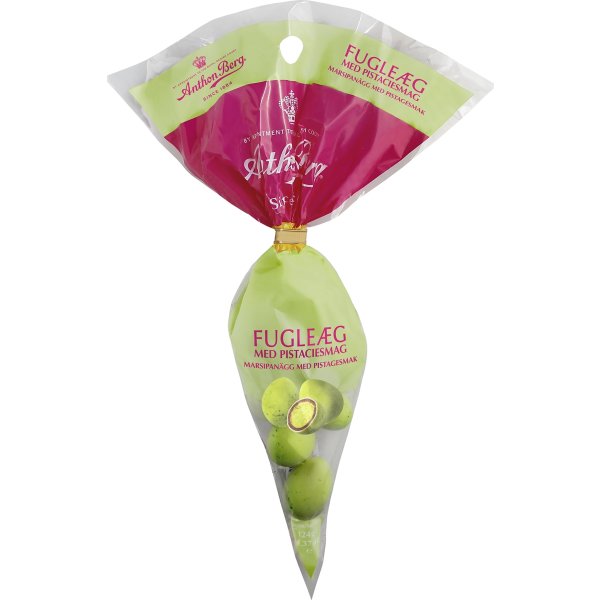 Anthon Berg Fugleæg Pistacie, 124 g