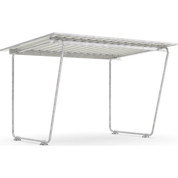 Siegen Cykelskur, S17, til forankring, galv.