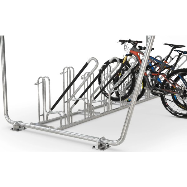 Siegen Cykelskur, S17, til forankring, galv.