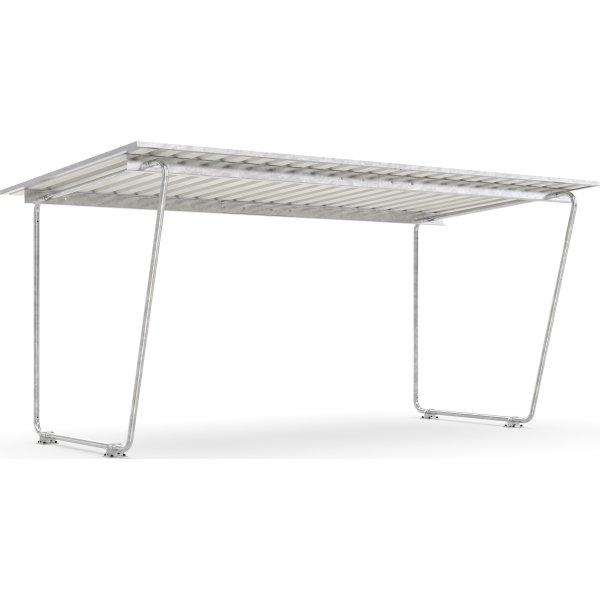 Siegen Cykelskur, S18, til forankring, galv.