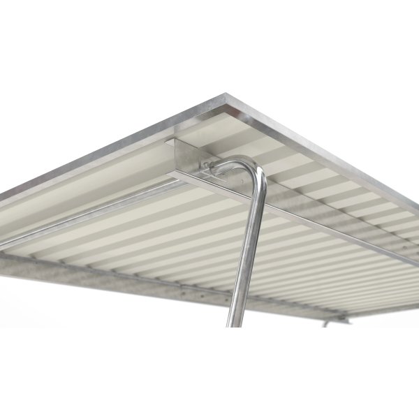 Siegen Cykelskur, S18, til forankring, galv.