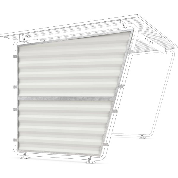 Siegen Sidepanel venstre til cykelskur, S16-S19