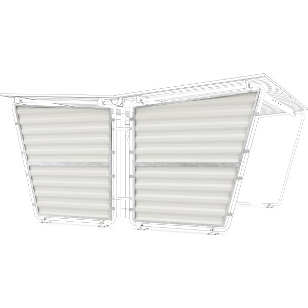 Siegen Sidepanel venstre til cykelskur, S26-S29