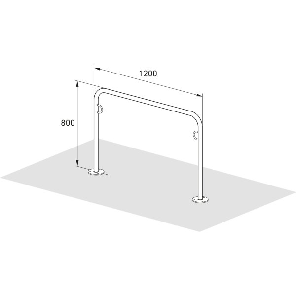 Trust Cykelstativ 31, 125x80x4,8mm, til forankring