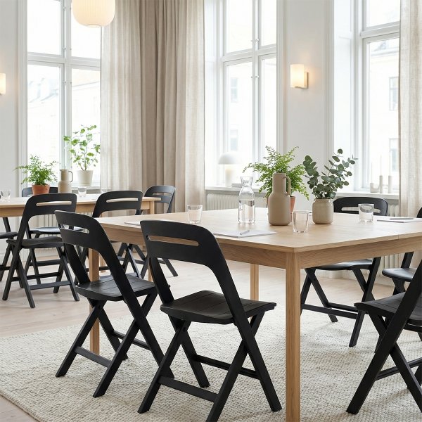 Novite klapstol, sort