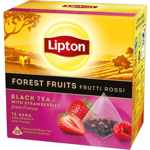Lipton Sort te m. Forest Fruit, 20 breve