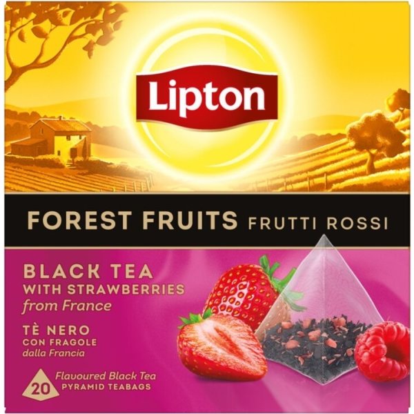 Lipton Sort te m. Forest Fruit, 20 breve