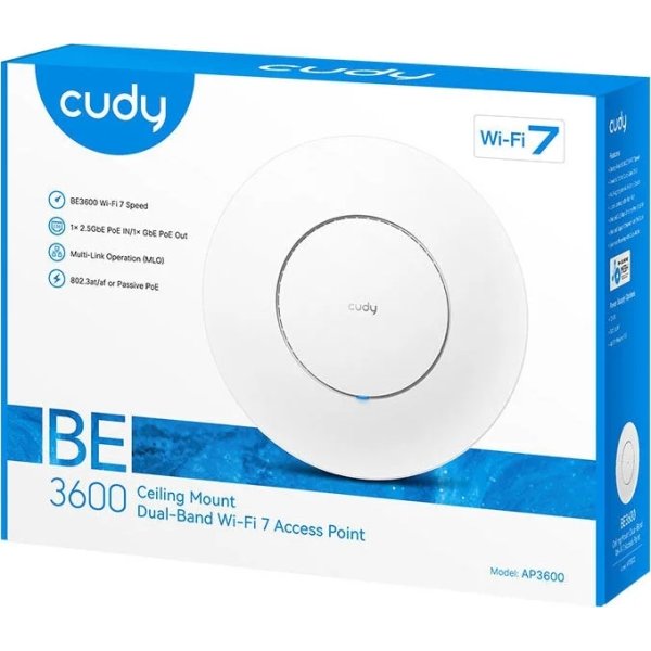 Cudy Access Point BE3600 WF7 2.5G PoE adapter