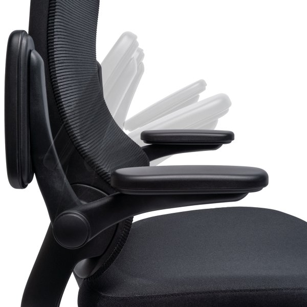 Salerno kontorstol, mesh ryg, sort