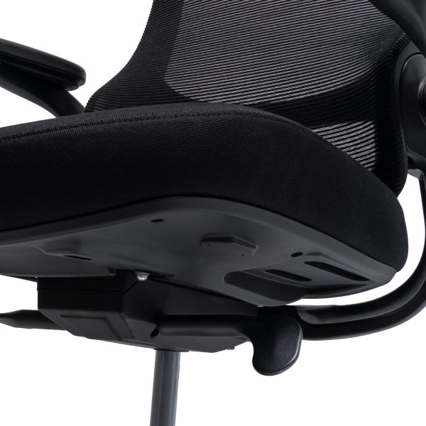 Salerno kontorstol, mesh ryg, sort