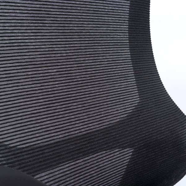 Salerno kontorstol, mesh ryg, sort