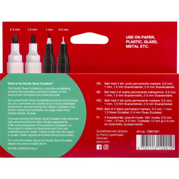 Penol Permanent marker | Small | 4 sorte